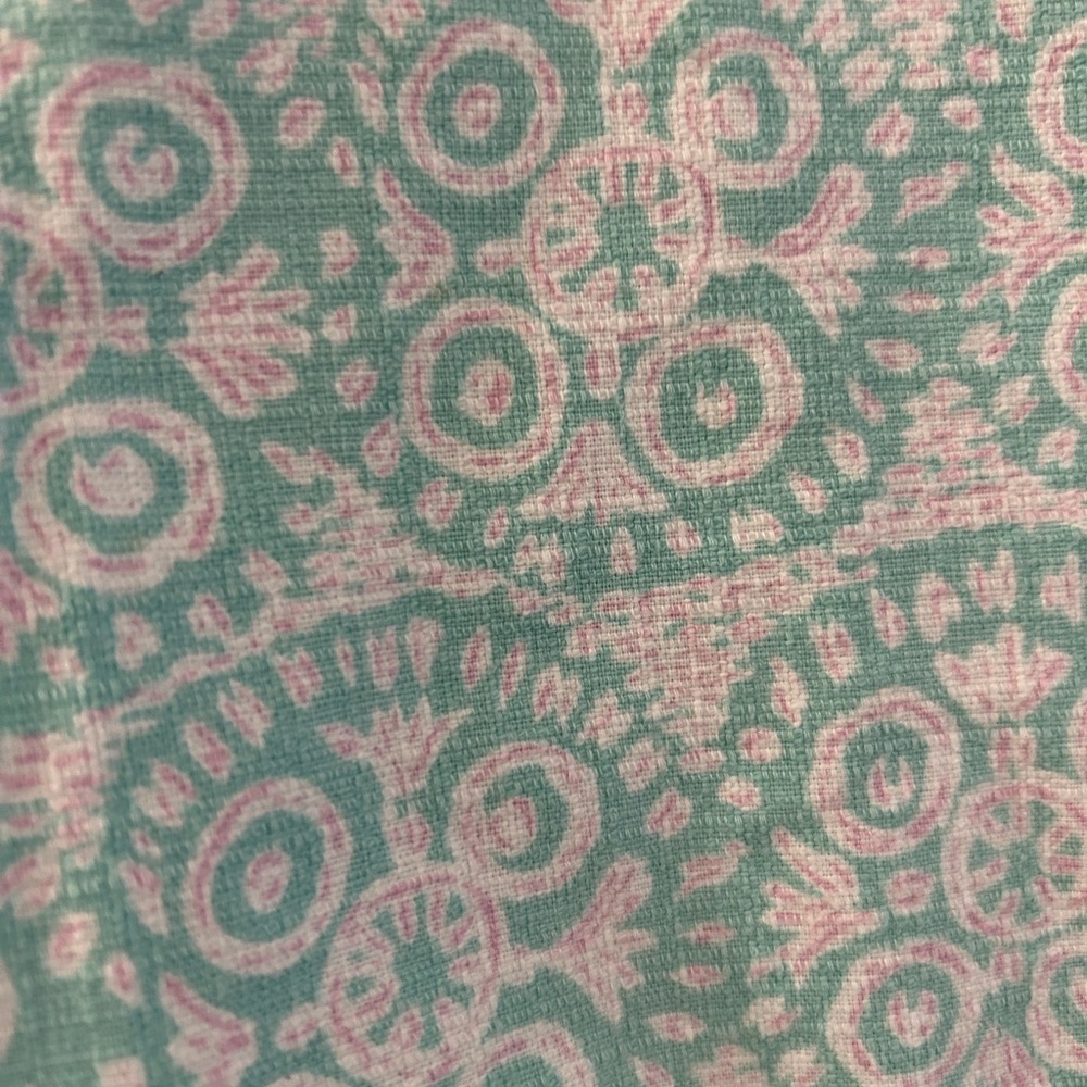 Talbots Bermuda Shorts Green Pink White Size 10 - Picture 3 of 12